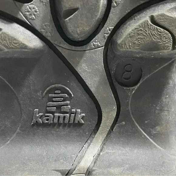 Kamik SNOWVALLEY Winter Boots 8 Grey Faux Fur Waterproof Thinsulate Insulation - Picture 12 of 15